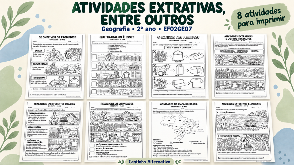 atividades extrativas