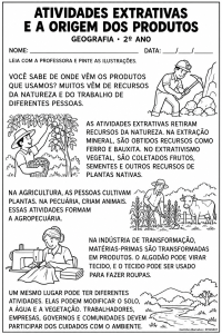 texto atividades extrativas