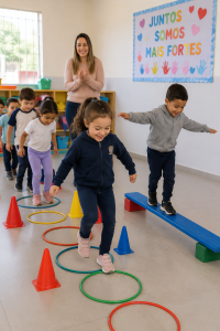 Circuito cooperativo para atividade de volta às aulas 