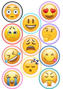 Emojis para a dinâmica lata das emoções 