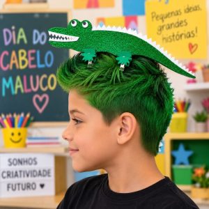 Cabelo maluco jacaré 