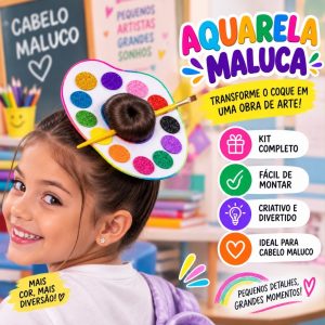 Cabelo maluco aquarela