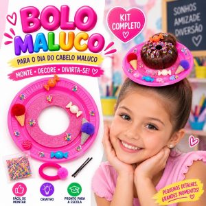 Cabelo maluco bolo