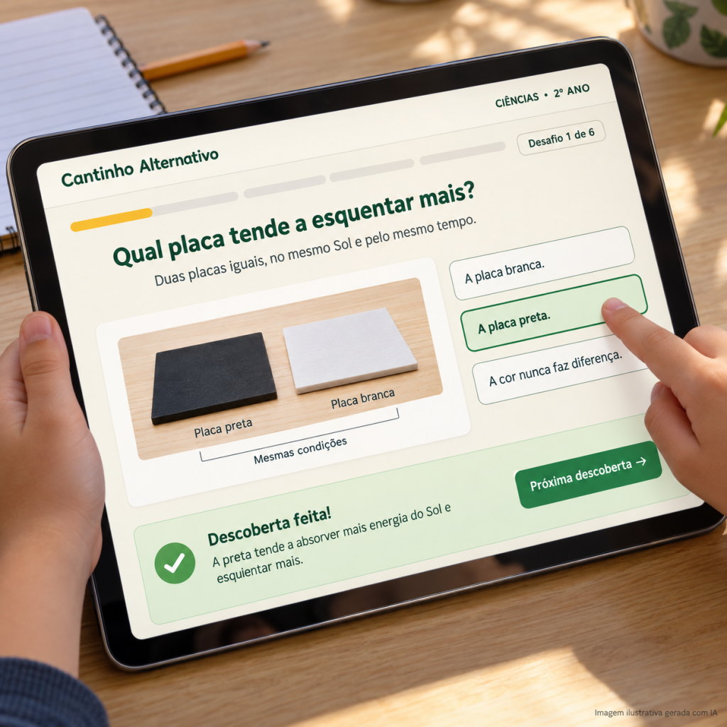 Detalhe da resposta e do feedback