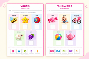 Kit atividades das famílias silábicas